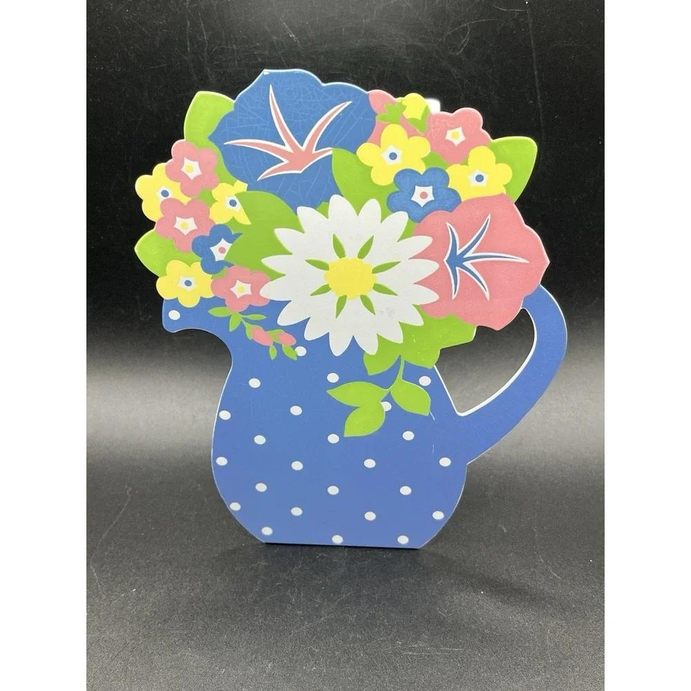 Vintage Avon Gift‎ Collection Metal Blooming Florals Vase 7.5